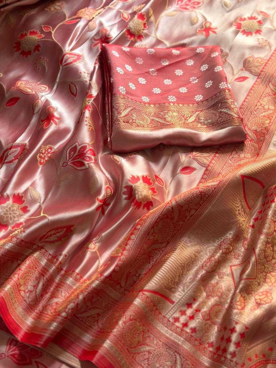 ICH Satin Silk Designer Saree