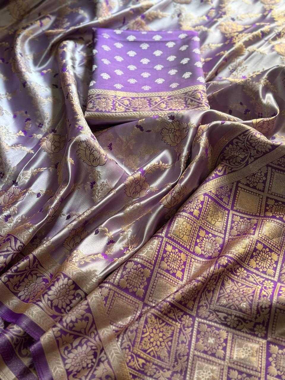 ICH Satin Silk Designer Saree
