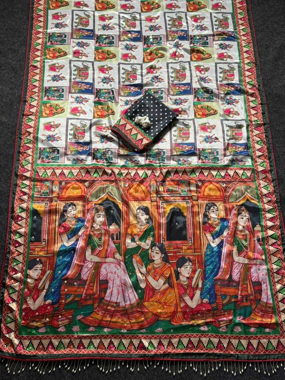 Lach Crepe Silk Designer Saree