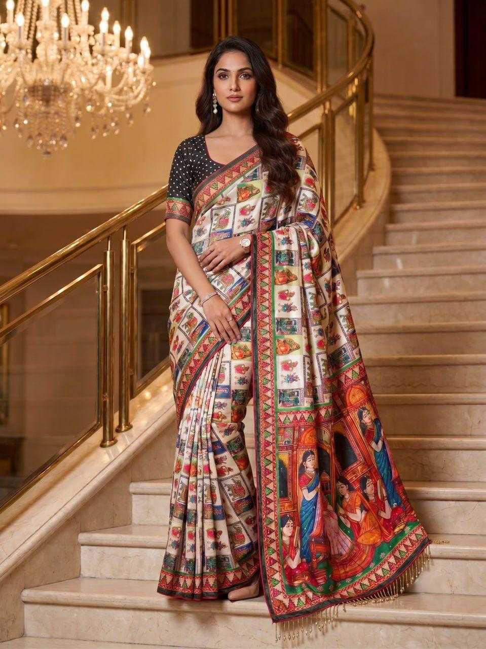 Lach Crepe Silk Designer Saree