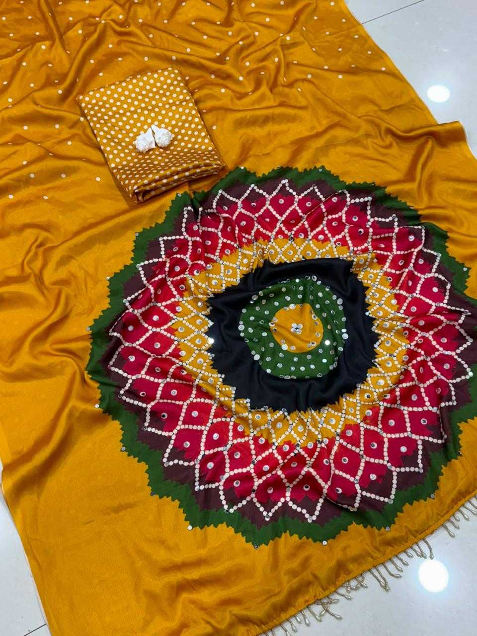 Lar Crepe Printed Saree