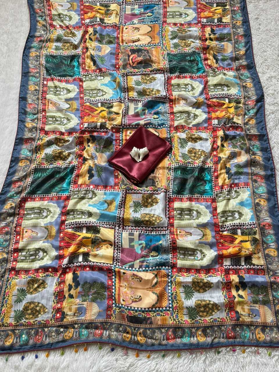 Crepe Silk Designer Saree