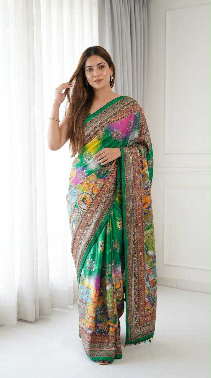 Modal Crepe Silk Designer Saree
