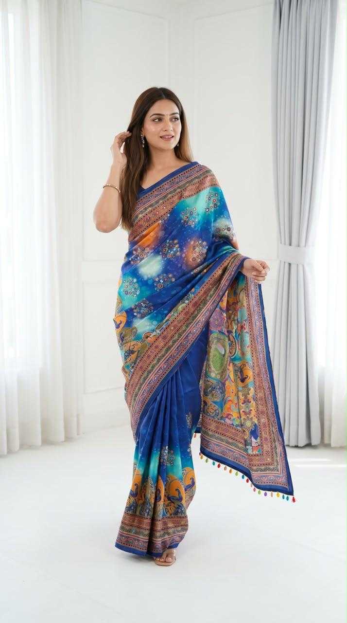 Modal Crepe Silk Designer Saree