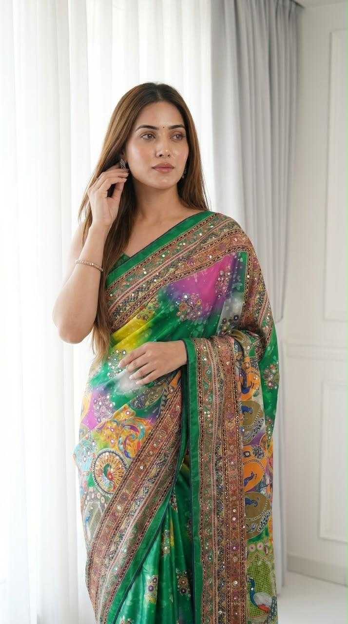 Modal Crepe Silk Designer Saree