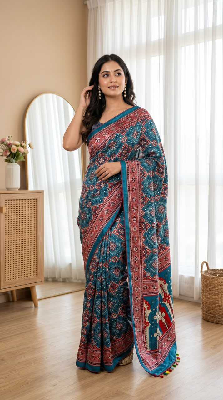 Crepe Silk Designer Saree