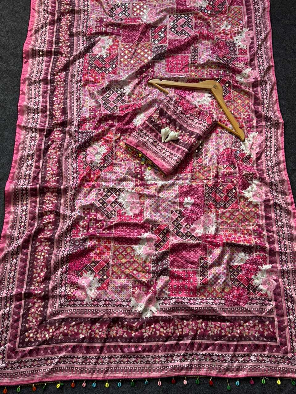 Crepe Silk Designer Saree