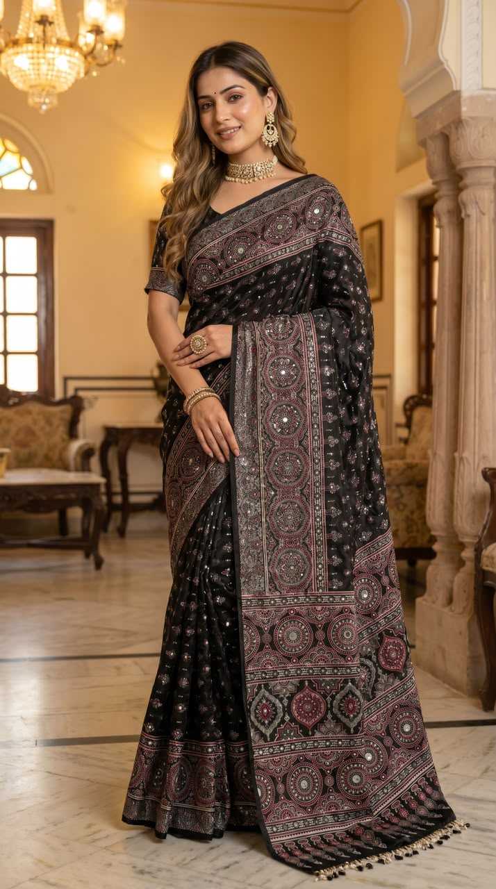Crepe Silk Designer Saree