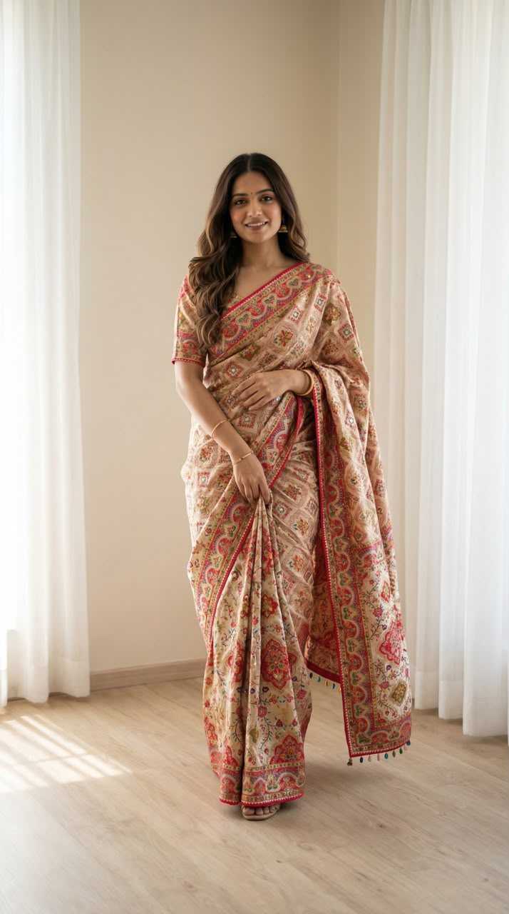 Crepe Silk Designer Saree