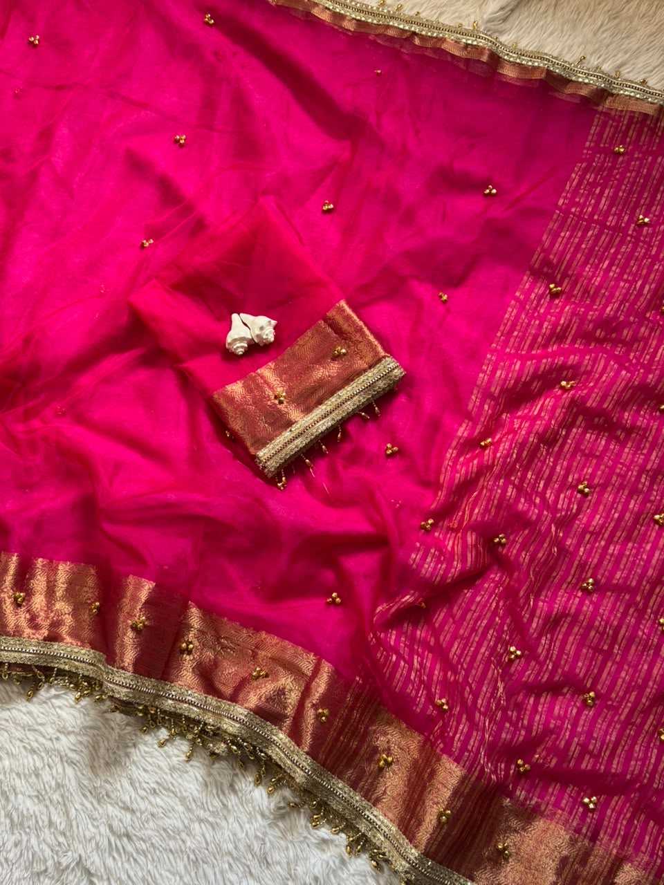 Most Tissue Designer Saree in Maroon