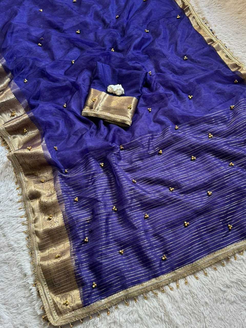 Most Tissue Designer Saree in Maroon