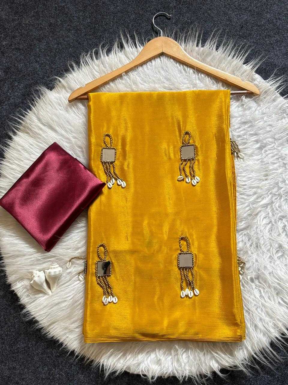 Moti Chinon Designer Saree