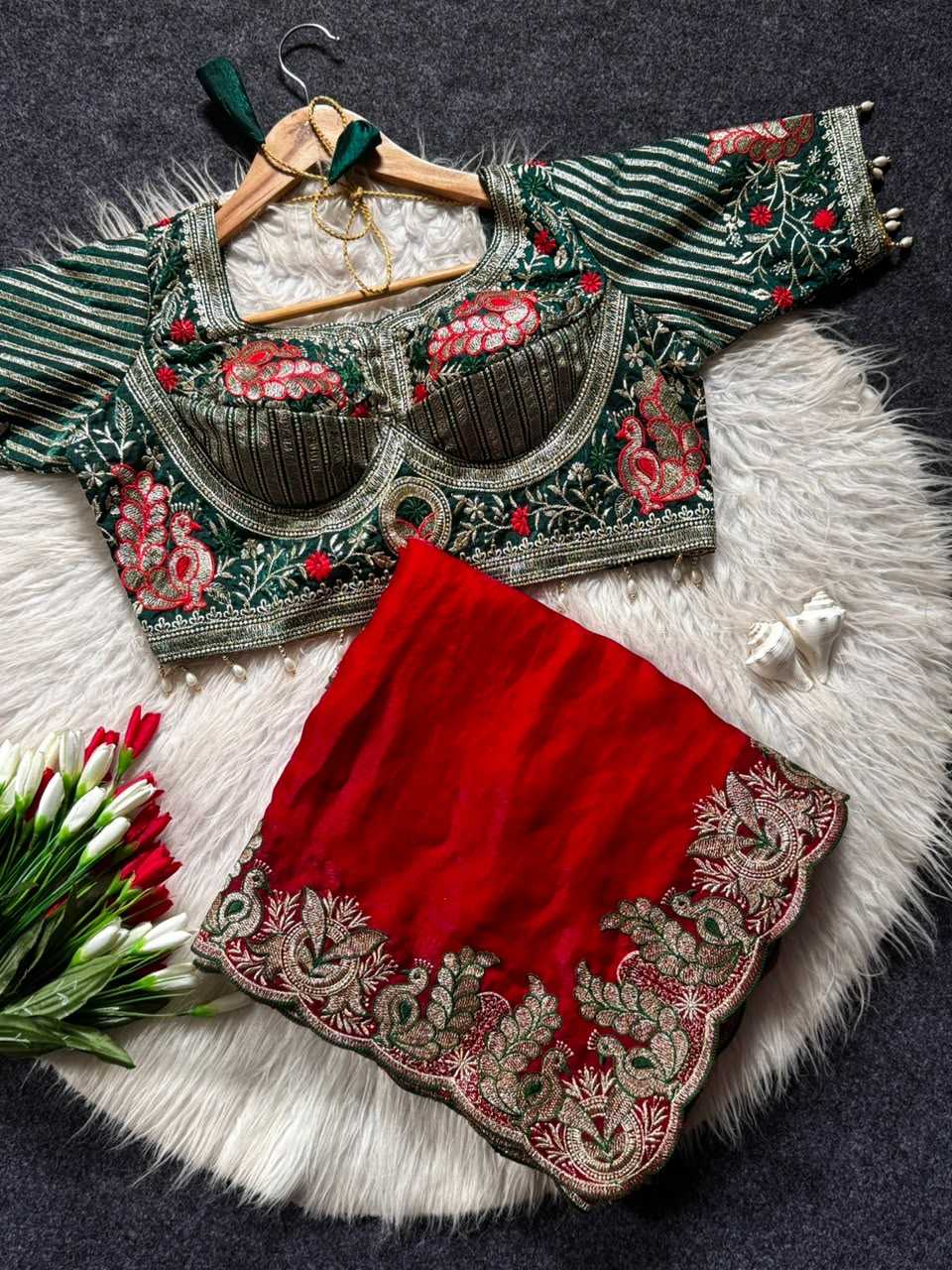 Ndy Satin Fancy Saree