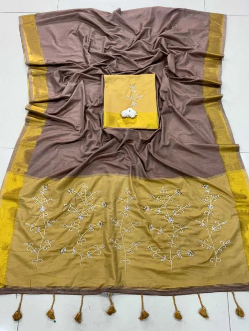 Pallu Cotton Traditional Saree