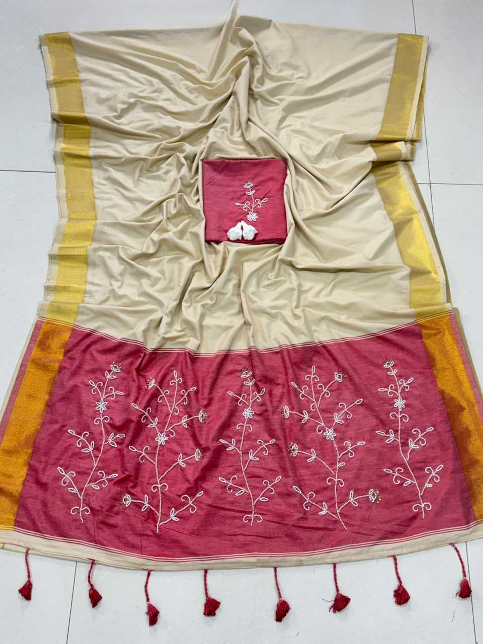 Pallu Cotton Traditional Saree