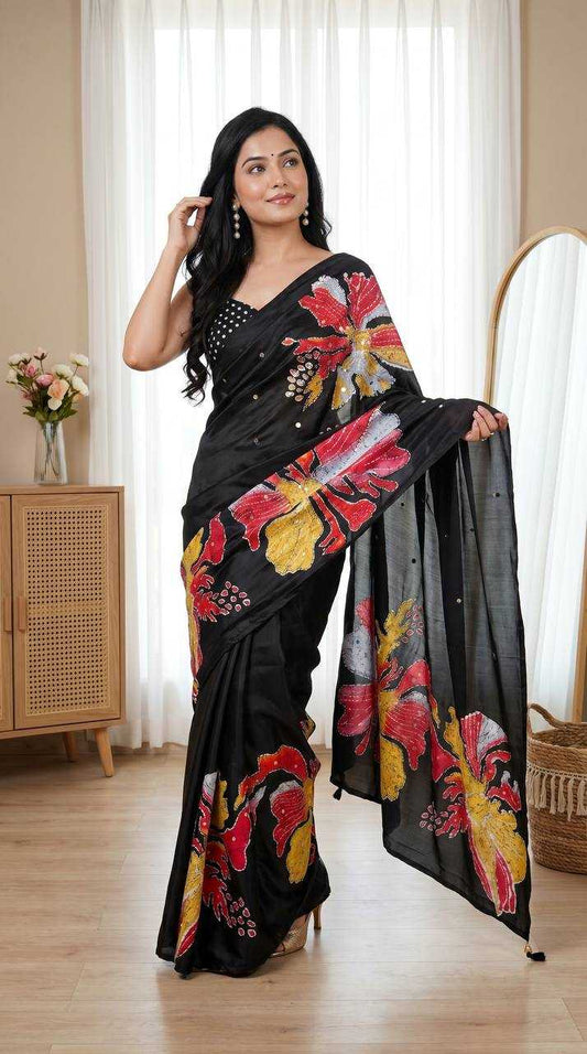 Soft Silk Printed Saree