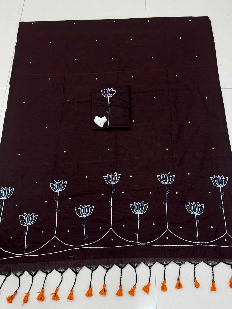 Pure Crepe Silk Designer Saree