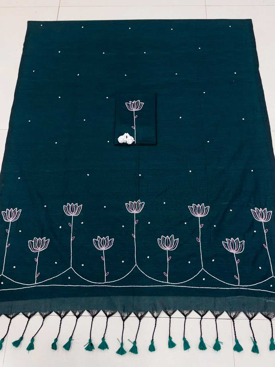 Pure Crepe Silk Designer Saree