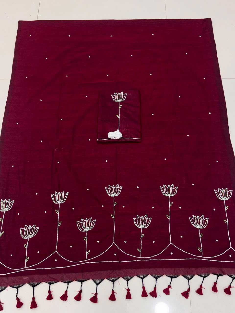 Pure Crepe Silk Designer Saree