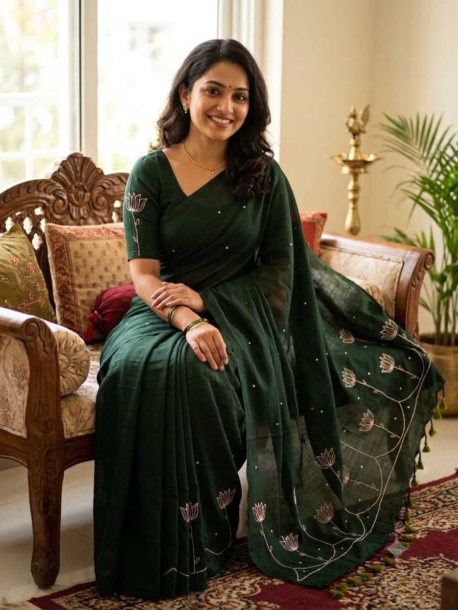 Pure Crepe Silk Designer Saree