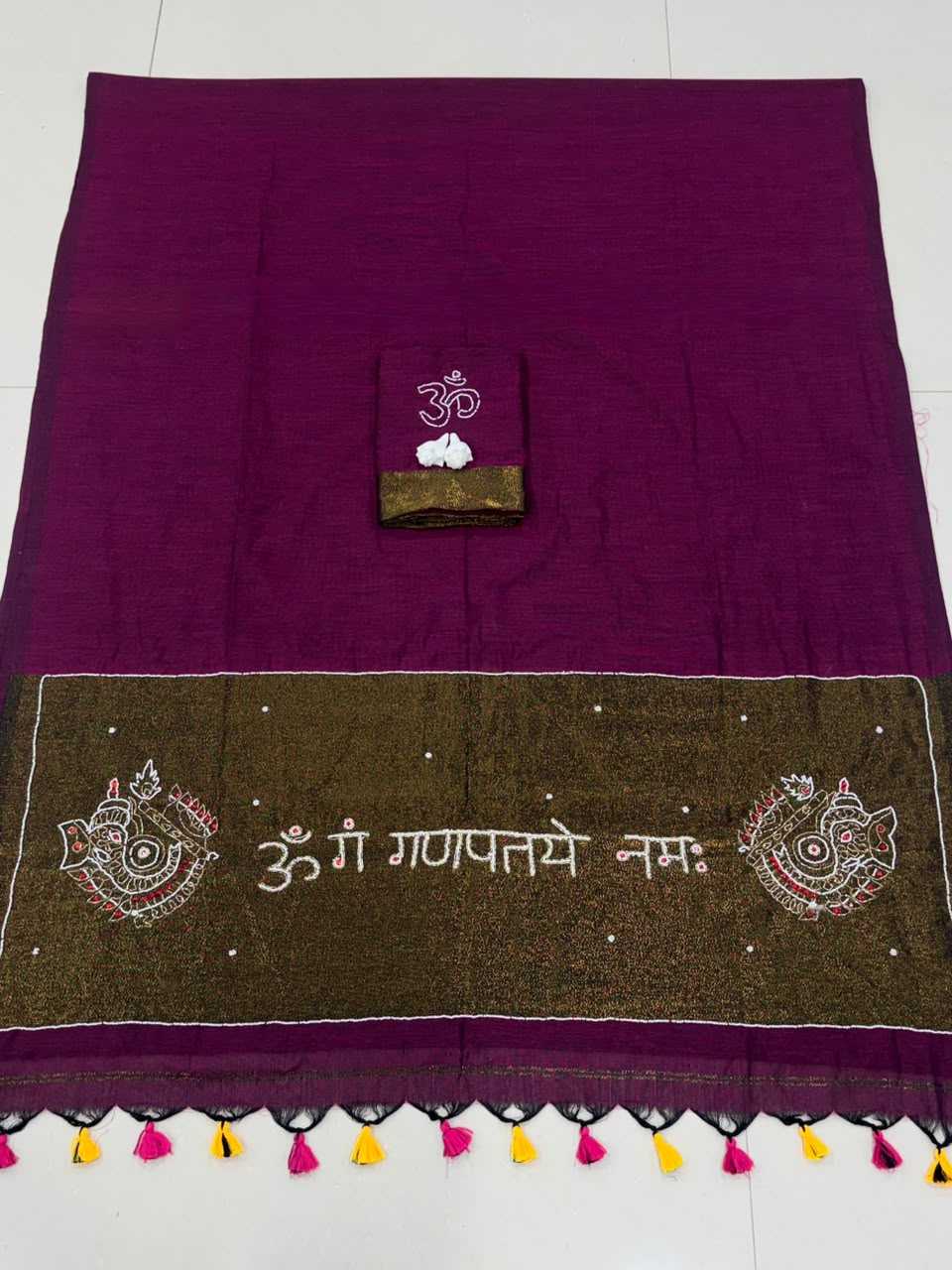 Pure Cotton Hand Work Saree