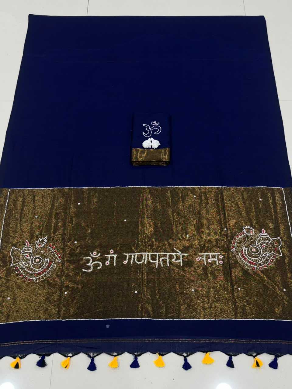 Pure Cotton Hand Work Saree