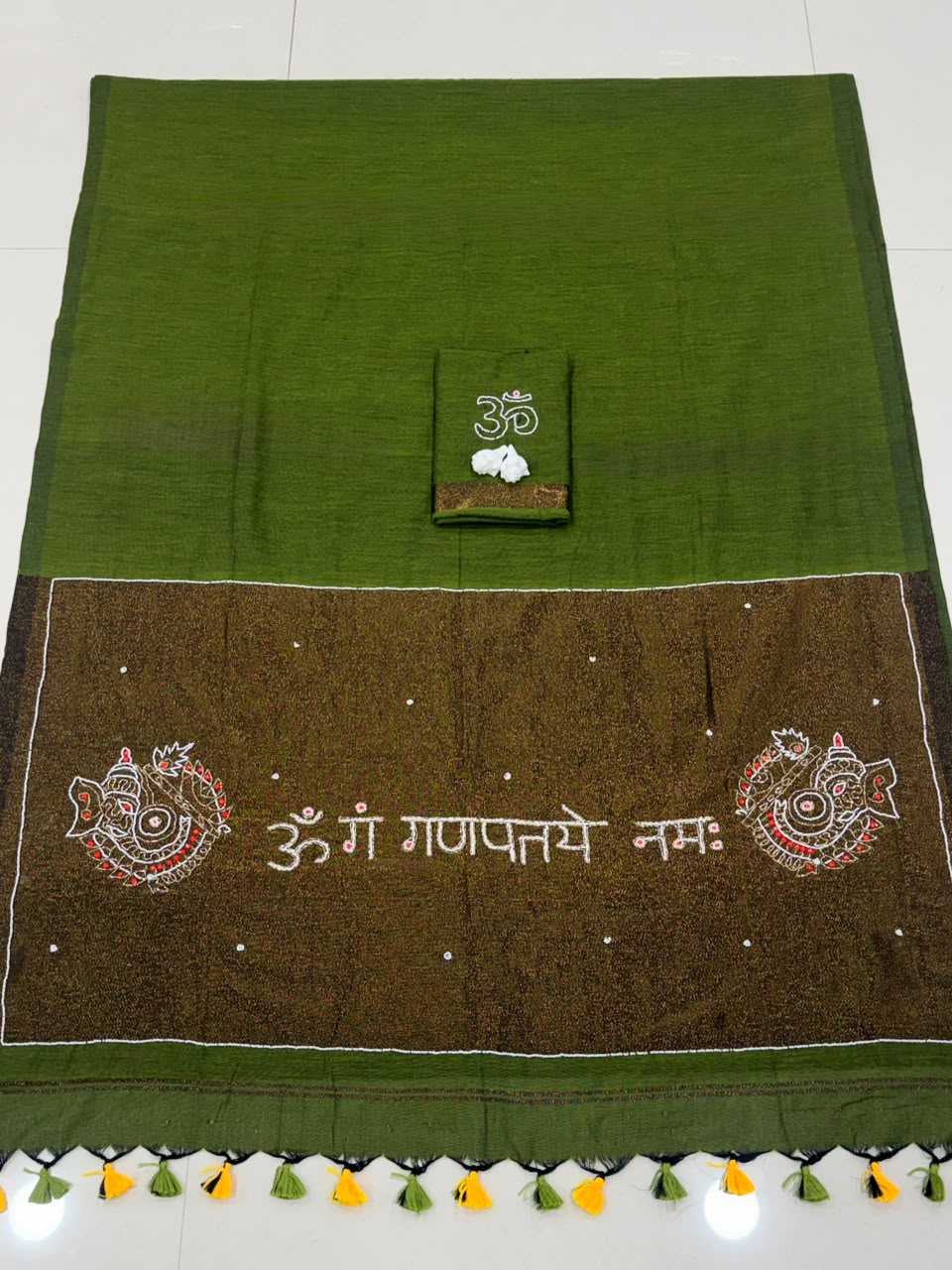 Pure Cotton Hand Work Saree