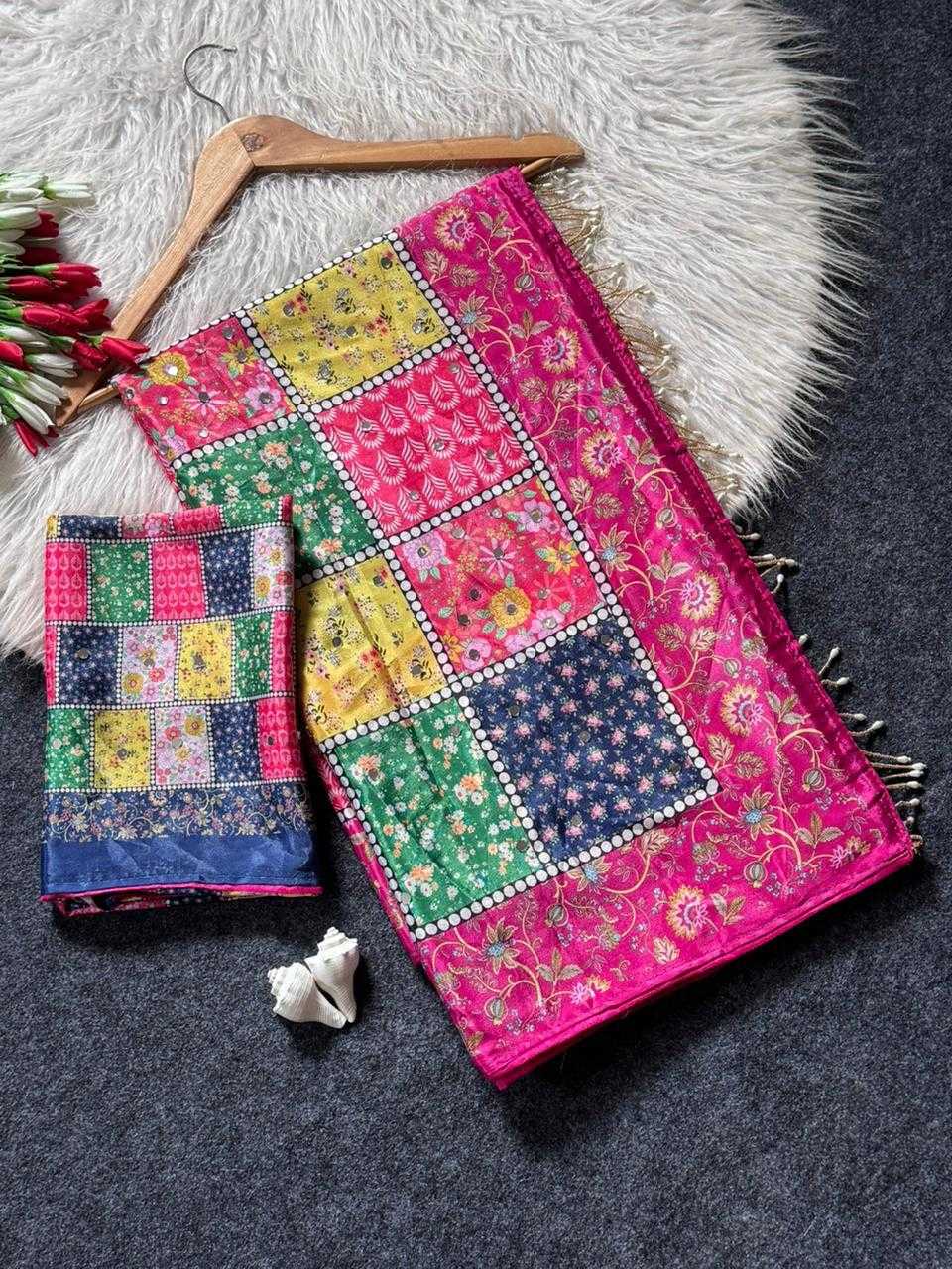 Real Crepe Silk Printed Saree