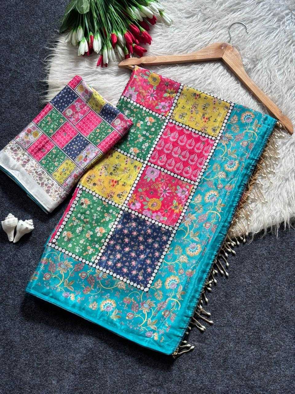 Real Crepe Silk Printed Saree