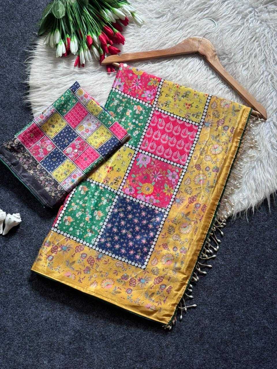 Real Crepe Silk Printed Saree