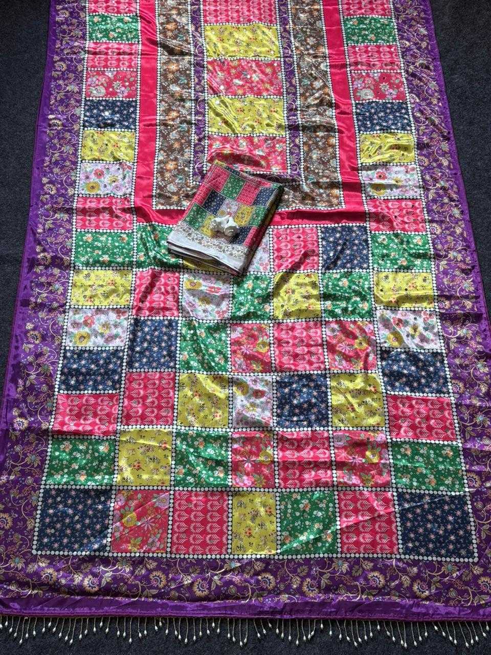 Real Crepe Silk Printed Saree