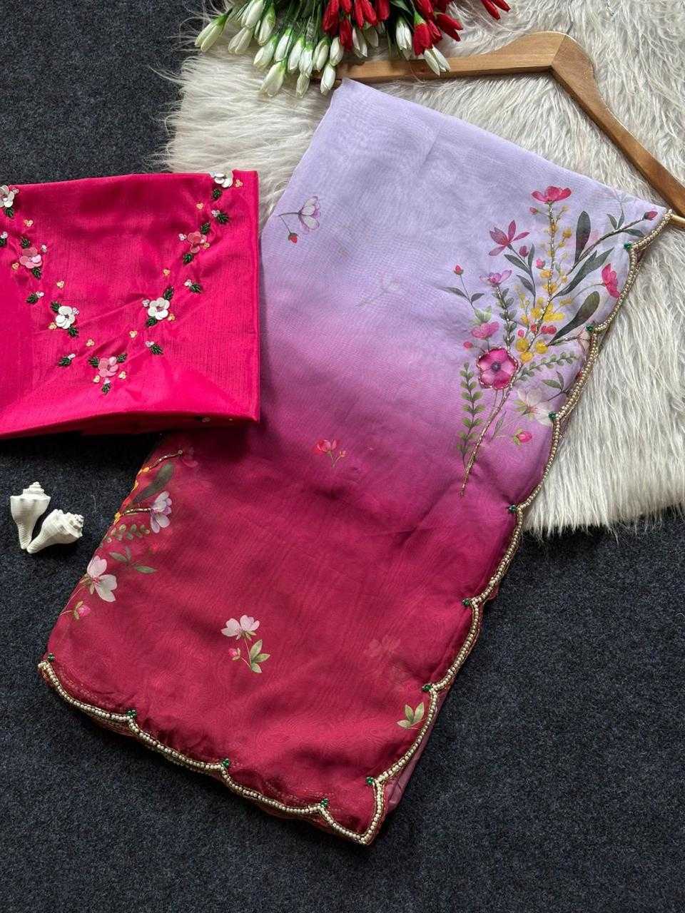RIC Tabby Silk Organza Saree