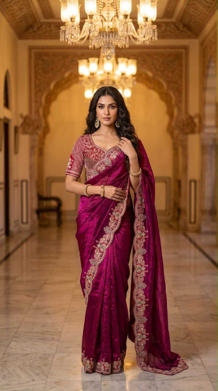 Sartin Satin Designer Saree