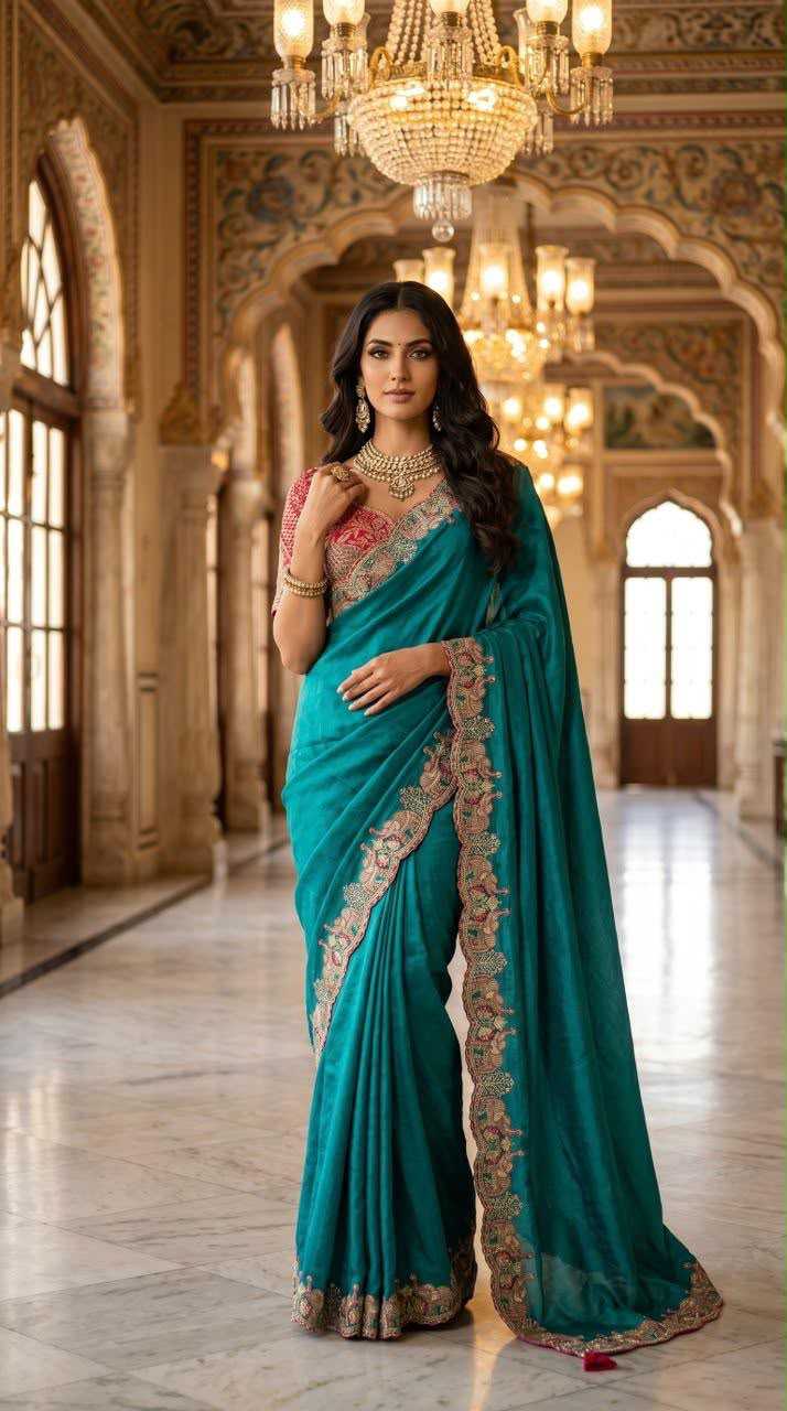 Sartin Satin Designer Saree