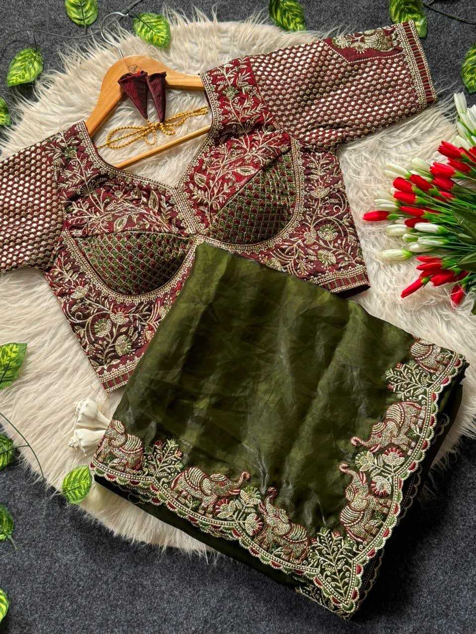 Sartin Satin Designer Saree
