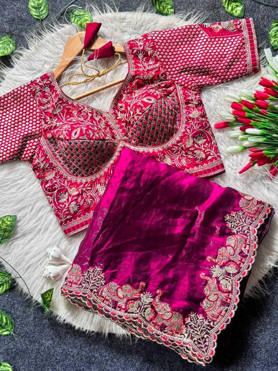 Sartin Satin Designer Saree