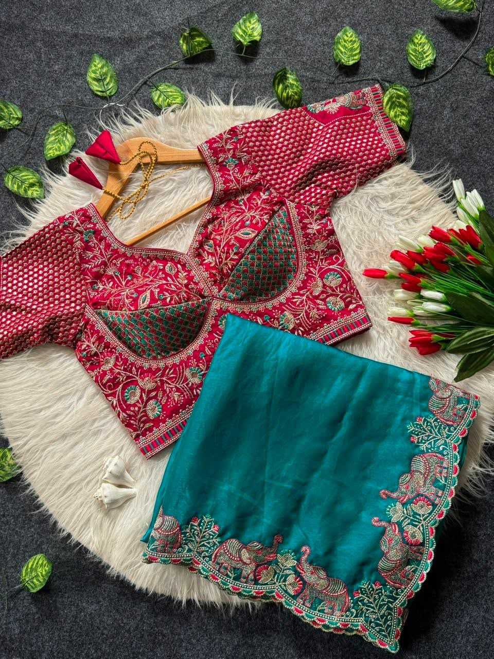 Sartin Satin Designer Saree