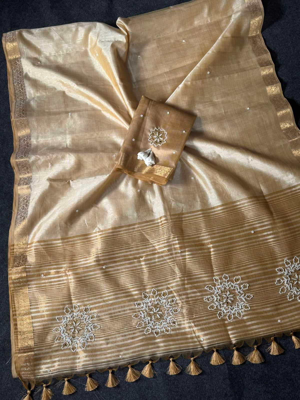 SER Tussar Silk Designer Saree