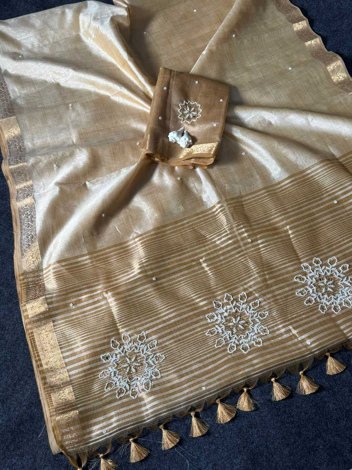 SER Tussar Silk Designer Saree