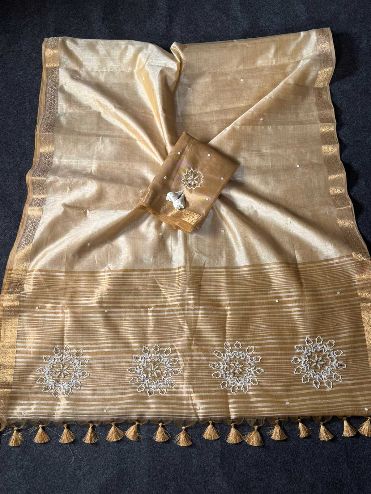 SER Tussar Silk Designer Saree