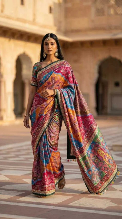 Crepe Silk Designer Saree JT-147839