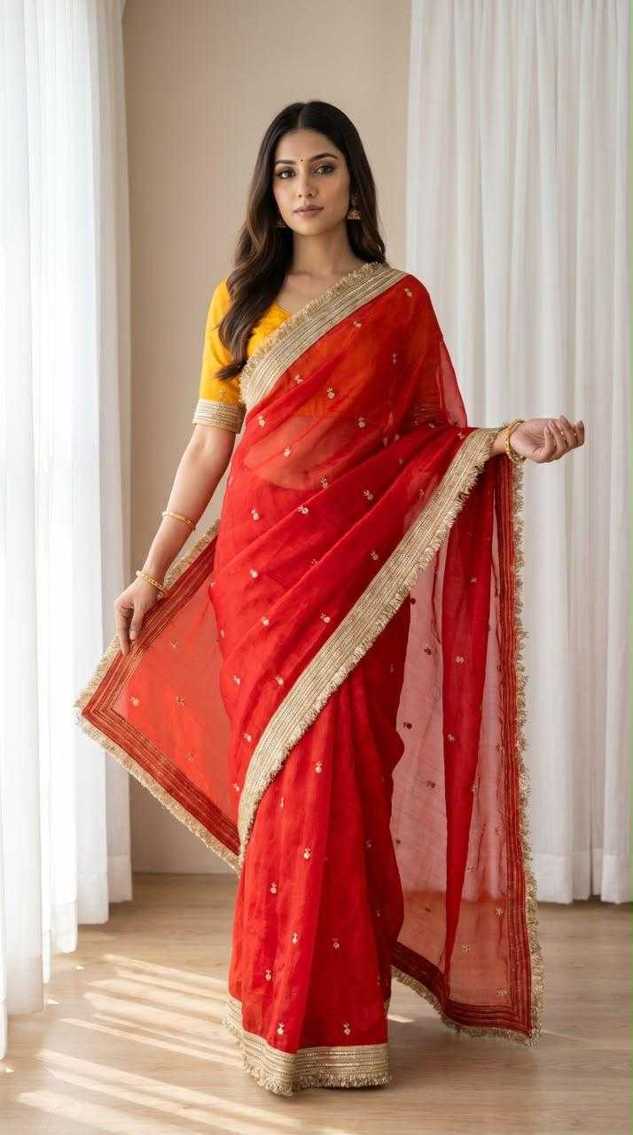 Space Silk Sequence Saree