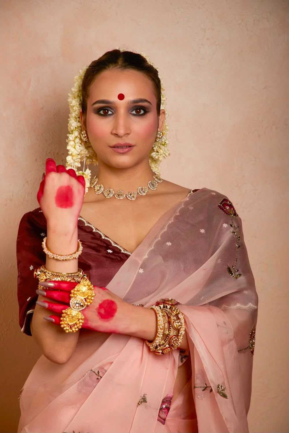Tabby Silk Organza Saree