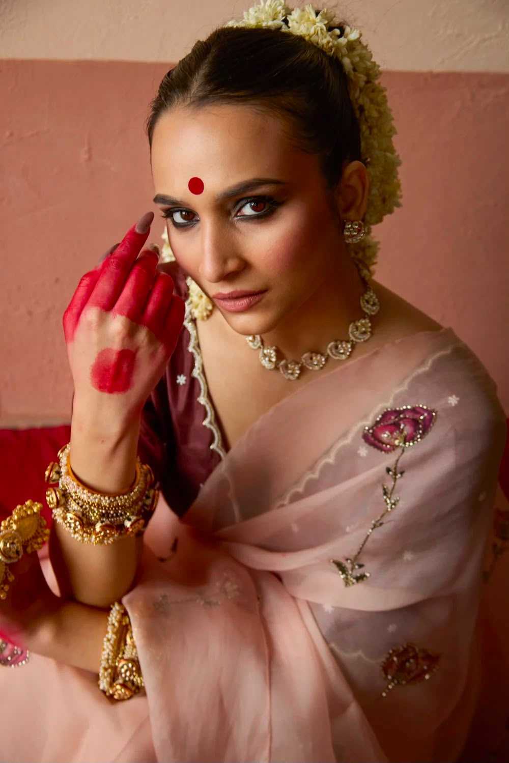 Tabby Silk Organza Saree