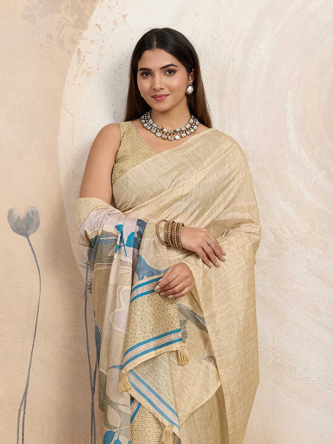 Jacquard Floral Saree