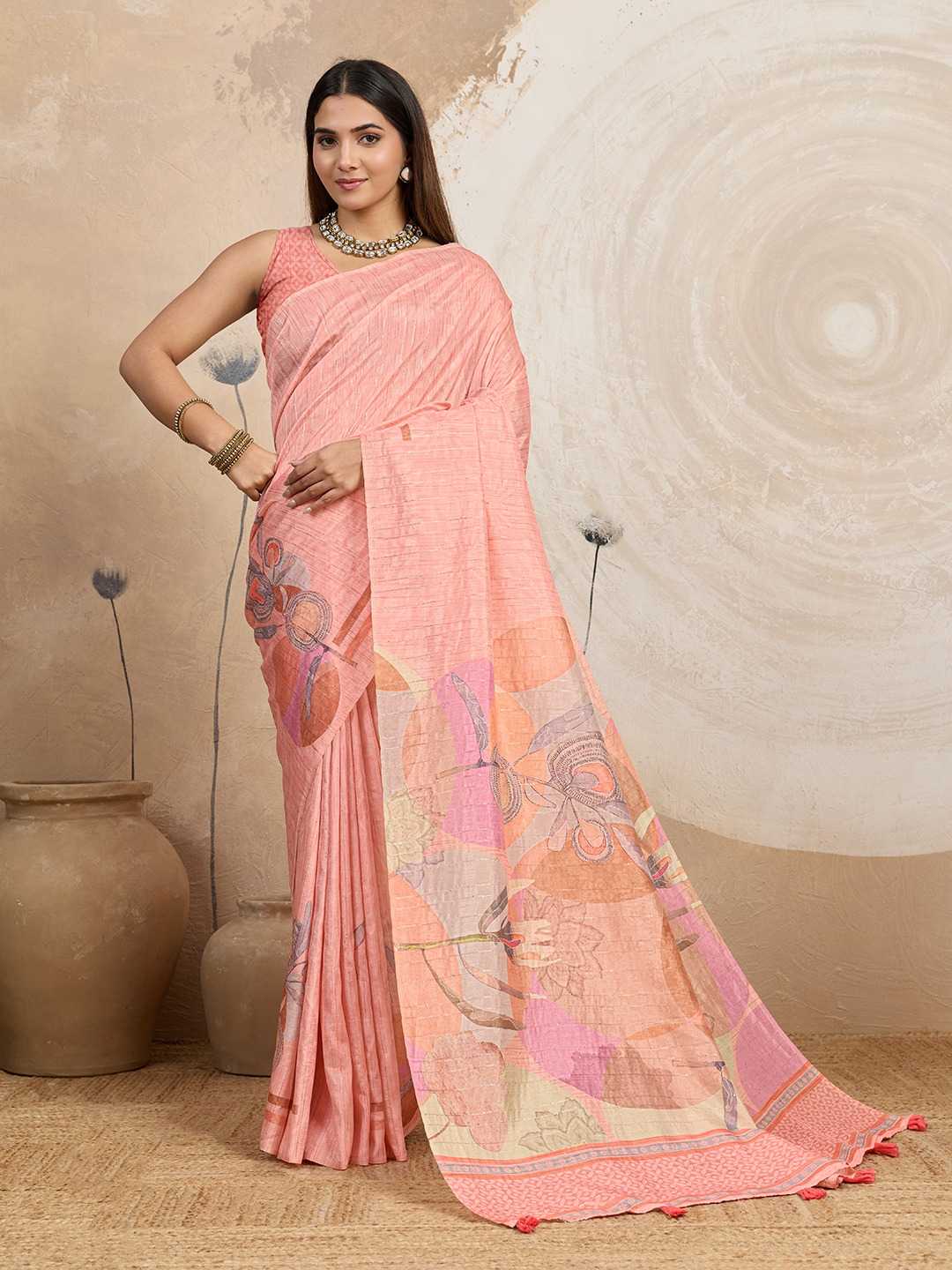 Jacquard Floral Saree