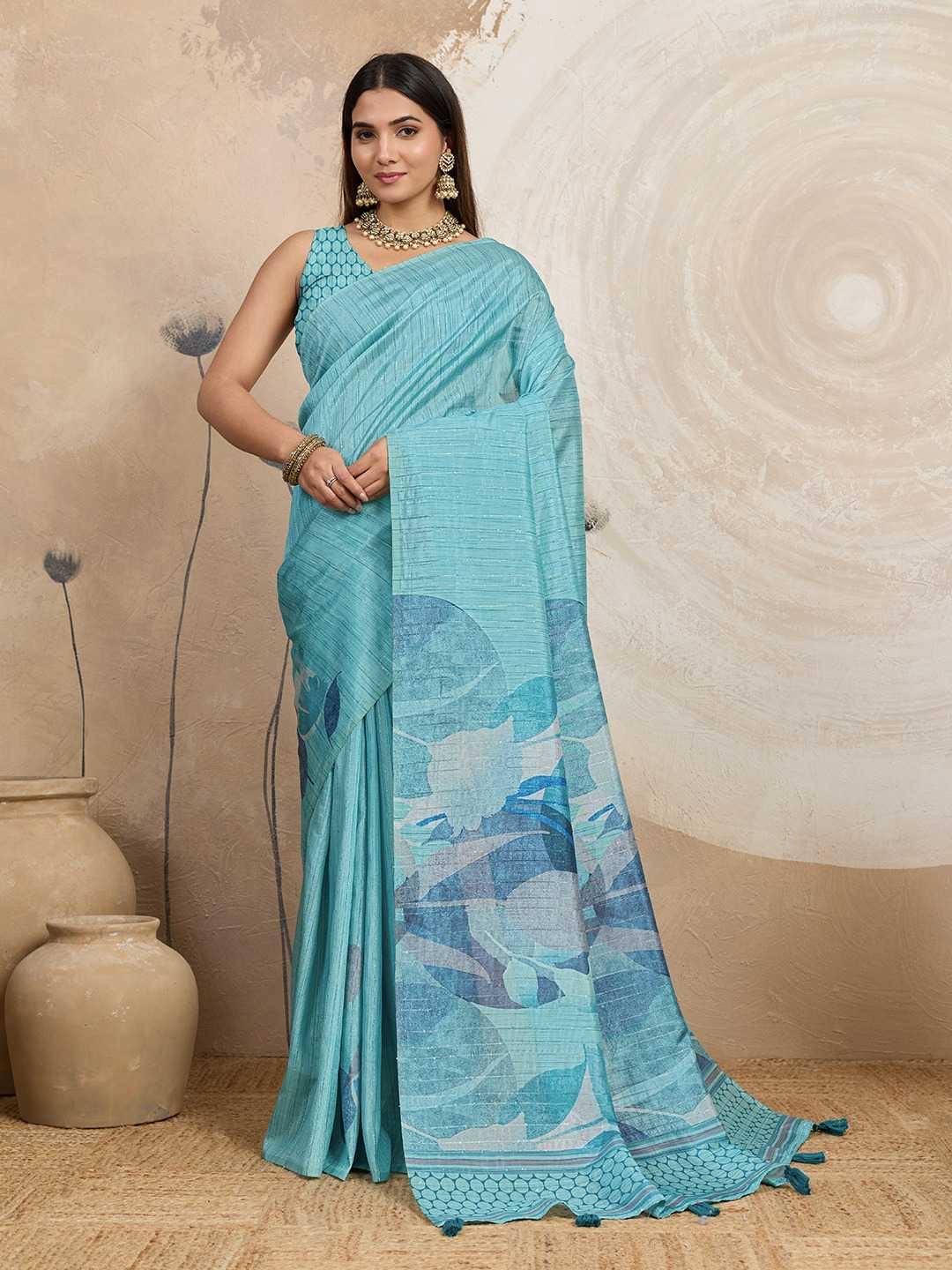 Jacquard Floral Saree