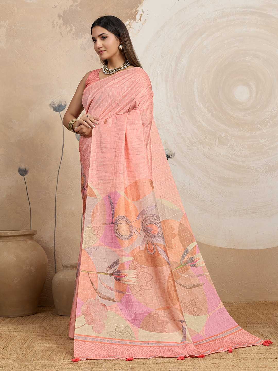 Jacquard Floral Saree