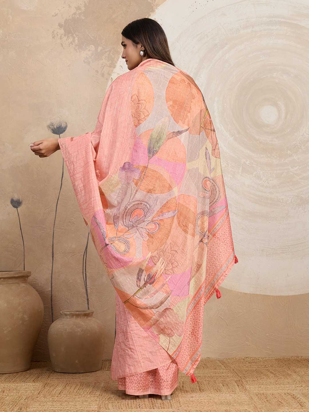 Jacquard Floral Saree