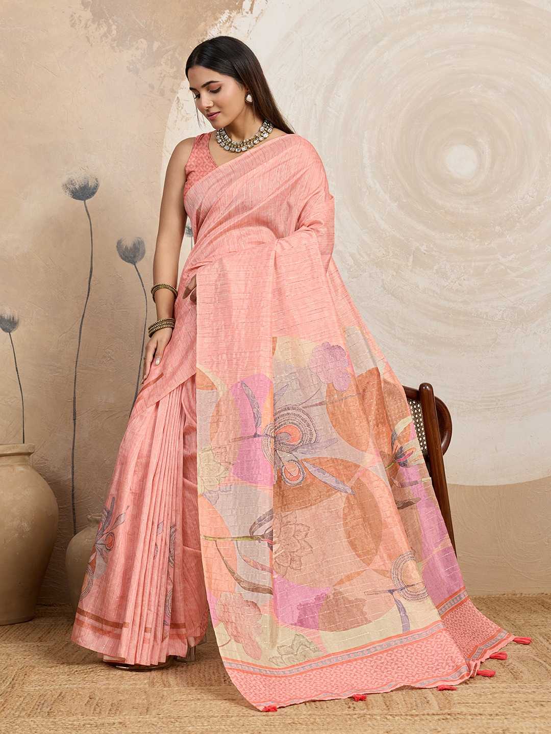 Jacquard Floral Saree